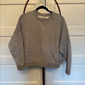 Madewell MWL Boxy Drop Shoulder Sweatshirt Organic Cotton/Pockets S